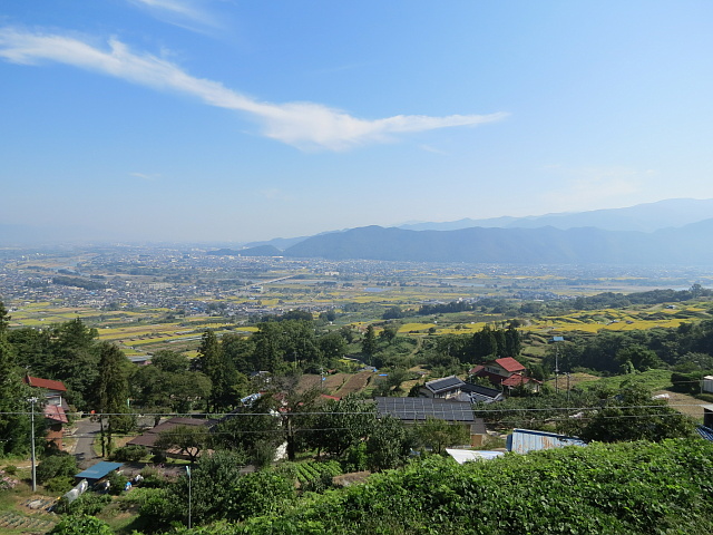 長野盆地(善光寺平)の風景