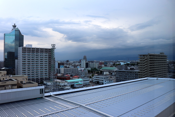 富山地鉄ホテル部屋からの景色